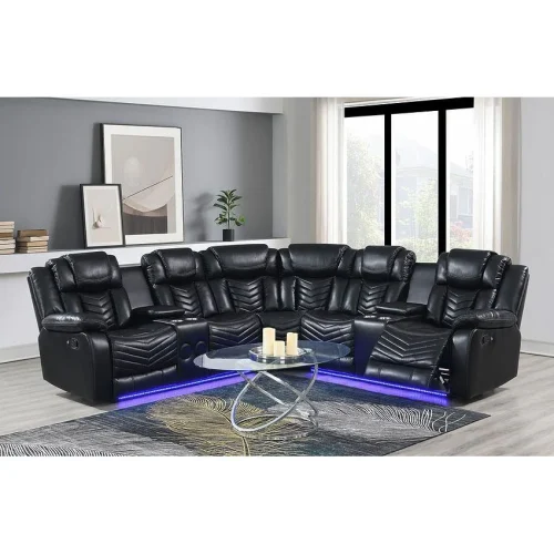 S2021 Lucky Charm Sectional(Black)