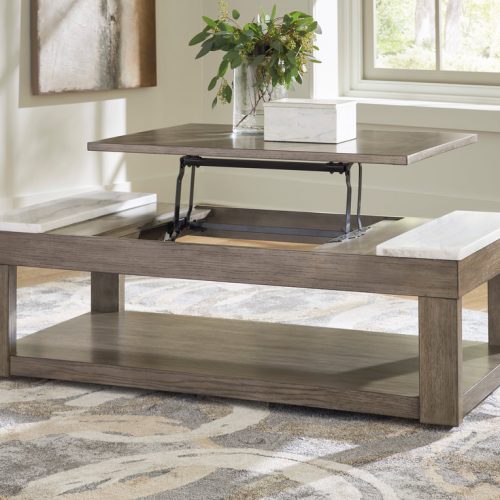 T854-9 Lift Top Cocktail Table (MARBLE TOP)